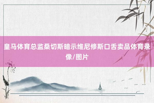 皇马体育总监桑切斯暗示维尼修斯口舌卖品体育录像/图片