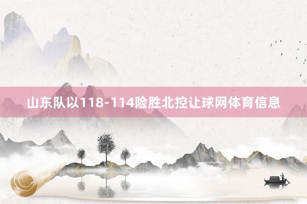 山东队以118-114险胜北控让球网体育信息