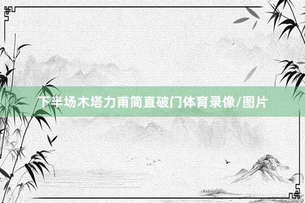 下半场木塔力甫简直破门体育录像/图片