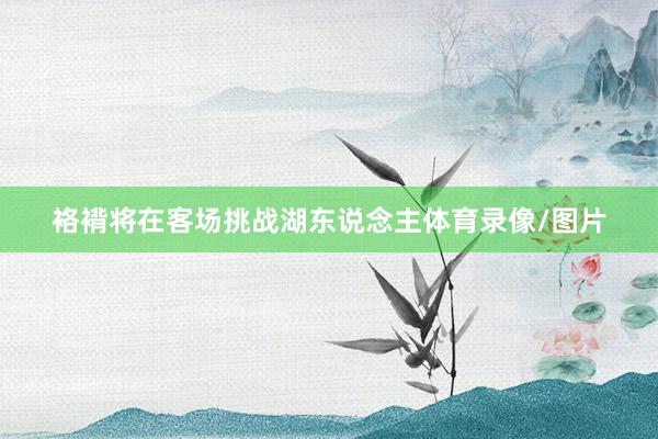袼褙将在客场挑战湖东说念主体育录像/图片