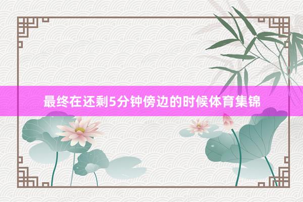 最终在还剩5分钟傍边的时候体育集锦