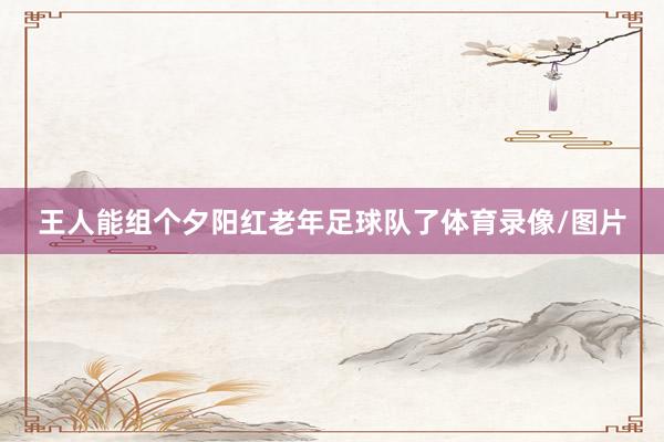 王人能组个夕阳红老年足球队了体育录像/图片