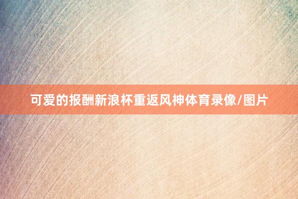 可爱的报酬　　新浪杯重返风神体育录像/图片