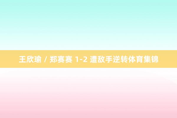 王欣瑜 / 郑赛赛 1-2 遭敌手逆转体育集锦
