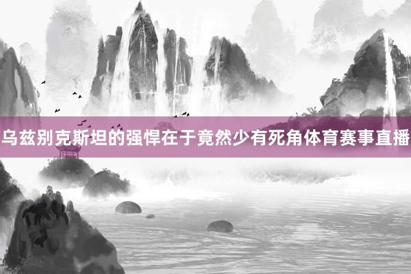 乌兹别克斯坦的强悍在于竟然少有死角体育赛事直播
