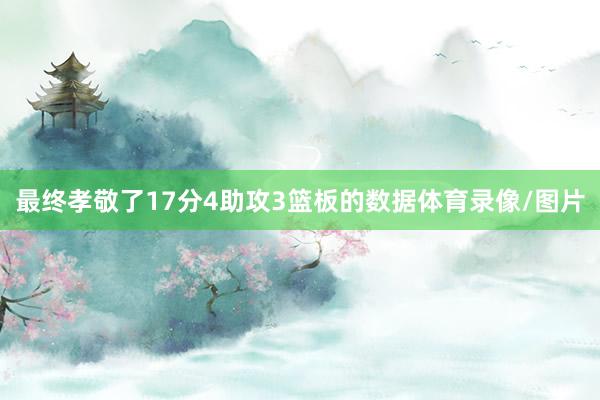 最终孝敬了17分4助攻3篮板的数据体育录像/图片