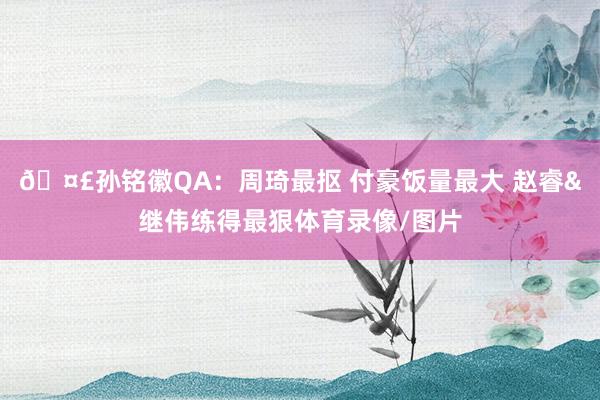 🤣孙铭徽QA:周琦最抠 付豪饭量最大 赵睿&继伟练得最狠体育录像/图片
