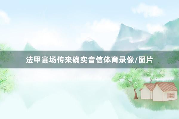 法甲赛场传来确实音信体育录像/图片