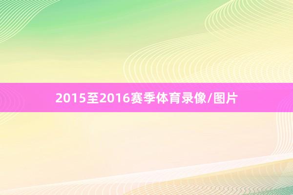2015至2016赛季体育录像/图片