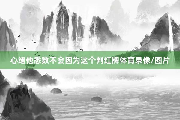 心绪他悉数不会因为这个判红牌体育录像/图片