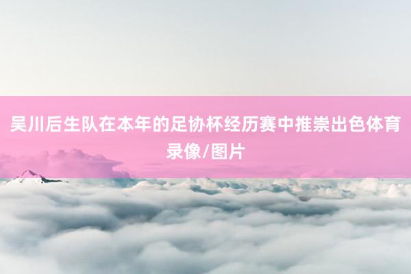 吴川后生队在本年的足协杯经历赛中推崇出色体育录像/图片