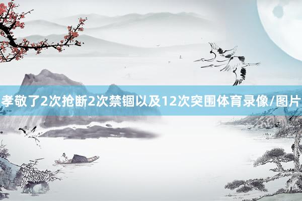 孝敬了2次抢断2次禁锢以及12次突围体育录像/图片