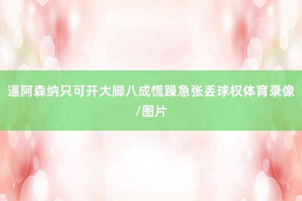逼阿森纳只可开大脚八成慌躁急张丢球权体育录像/图片