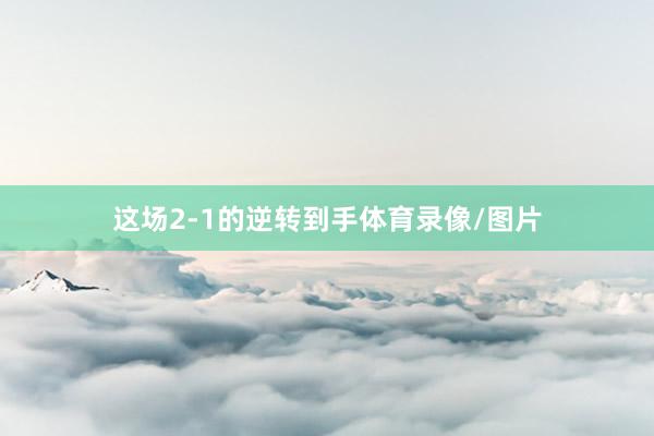 这场2-1的逆转到手体育录像/图片