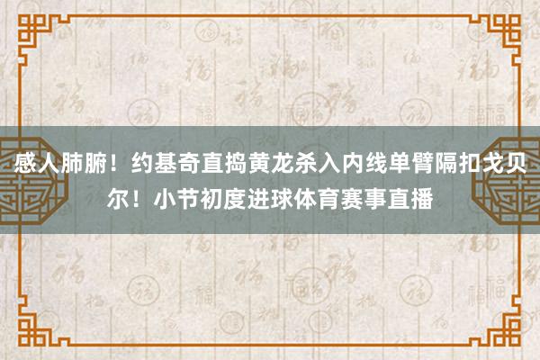 感人肺腑！约基奇直捣黄龙杀入内线单臂隔扣戈贝尔！小节初度进球体育赛事直播