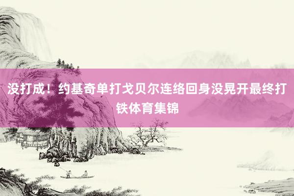 没打成！约基奇单打戈贝尔连络回身没晃开最终打铁体育集锦