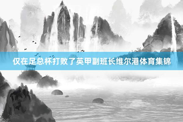 仅在足总杯打败了英甲副班长维尔港体育集锦