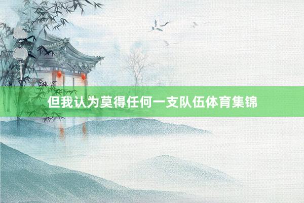 但我认为莫得任何一支队伍体育集锦