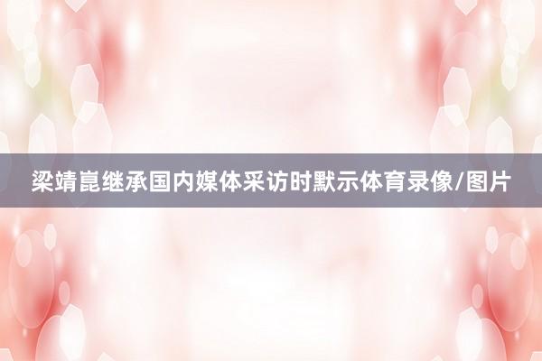 梁靖崑继承国内媒体采访时默示体育录像/图片