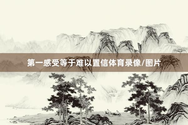 第一感受等于难以置信体育录像/图片